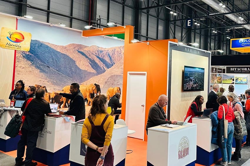 Namibia stand at FITUR trade fair Madrid Photo Post Matthias Lemcke NTB Director for Europe on LinkedIn