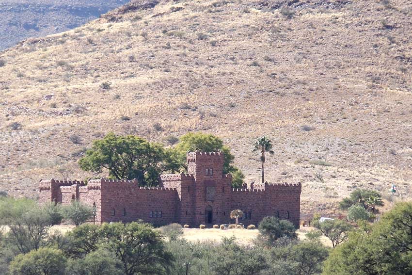 Duwisib Castle 80 km southwest of Maltahöhe in southwest Namibia neo-Romanesque castle has been closed since 2022 Photo June 2009 Sven-Eric Stender