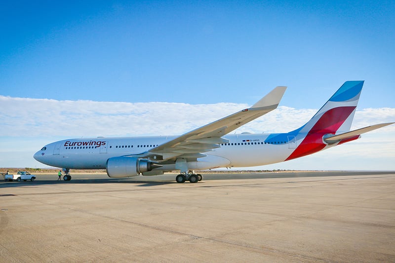 Eurowings Discover Lufthansa Windhoek Namibia VicFalls NamibiaFocus