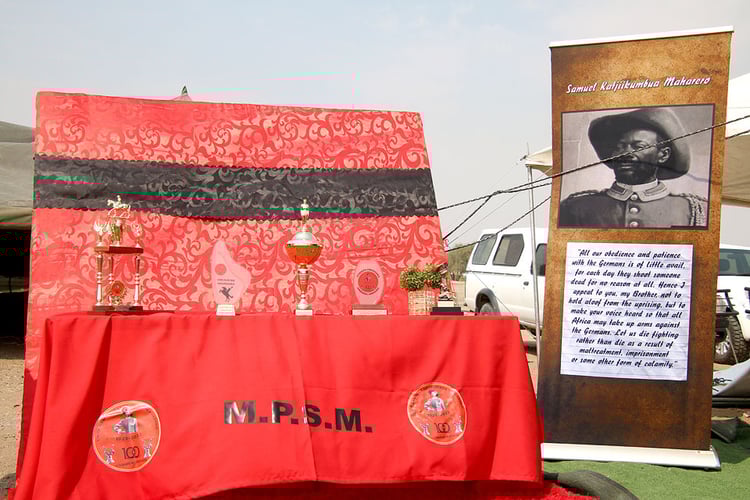 23-08-29 banner Samuel Maharero trophies M.P.S.M. Red Flag Day 23-08-27 web 960 x 640Â 