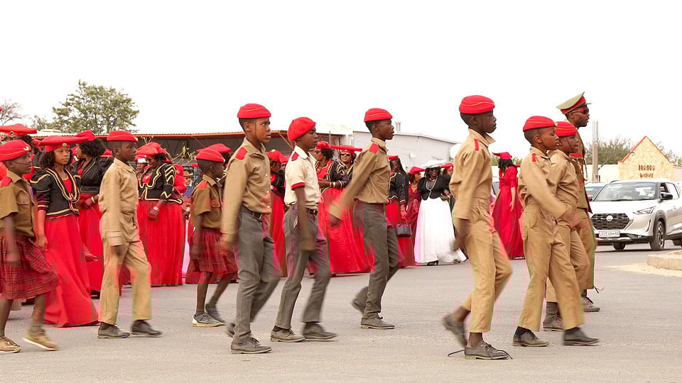 Ovaherero procession, Namibia
