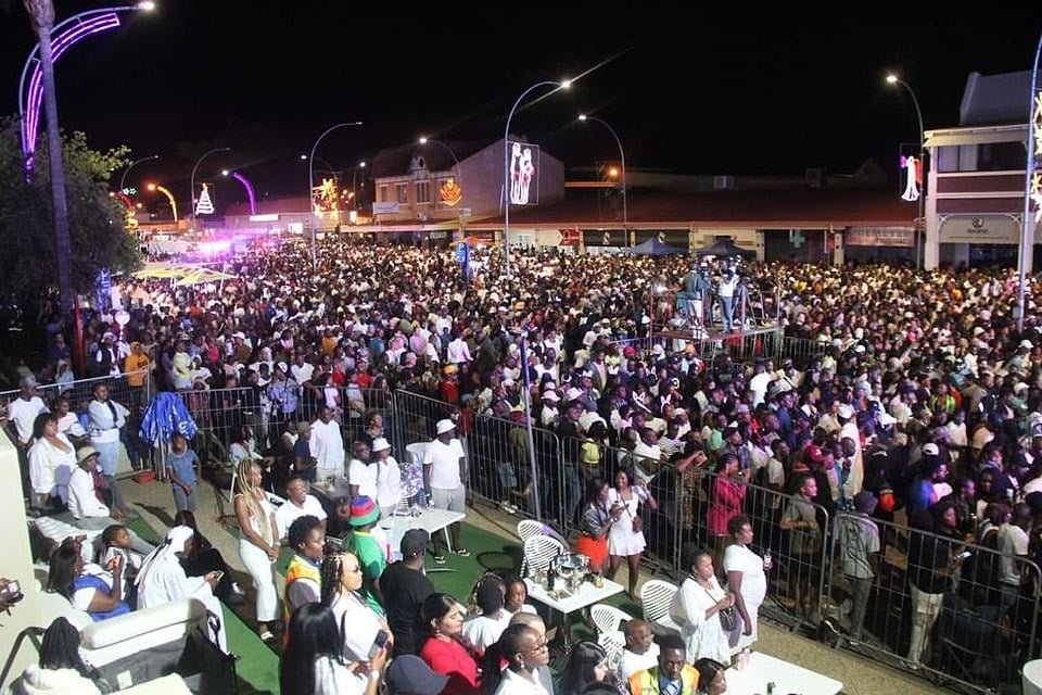 Public party New Year 2024 Independence Avenue Windhoek Municipality Namibia