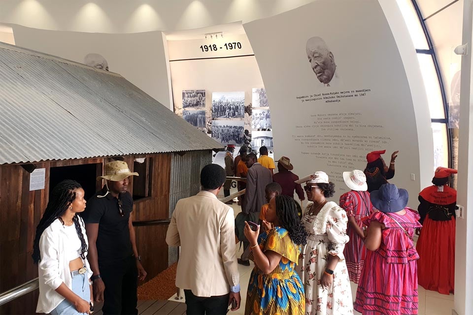 Hosea Kutako Memorial Museum Homestead Shrine dome photos information life work former Paramount Chief freedom fighter Hosea Kutako house wood corrugated iron