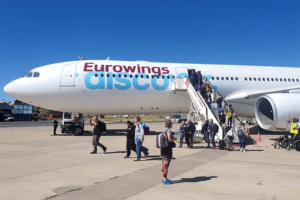 Airbus Eurowings Discover Airlines livery Eurowings Hosea Kutako International Airport HKIA Windhoek Namibia