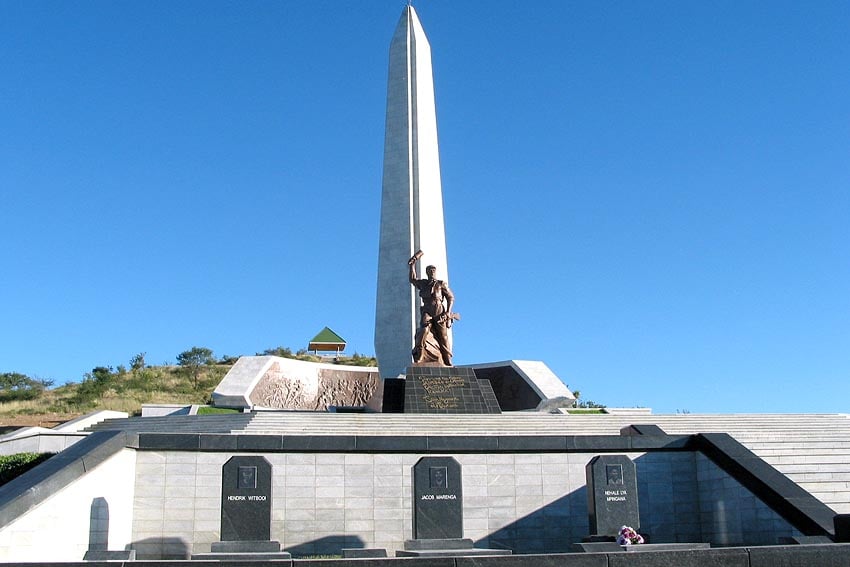 Heroes' Acre memorial with statue of freedom struggle leader and Namibia's founding president Sam Nujoma south of Windhoek Photo Sven-Eric Stender