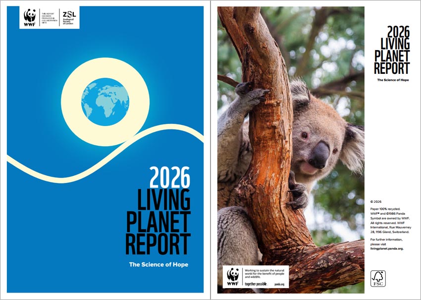 Cover of 120-page 2026 Living Planet Report by WWF