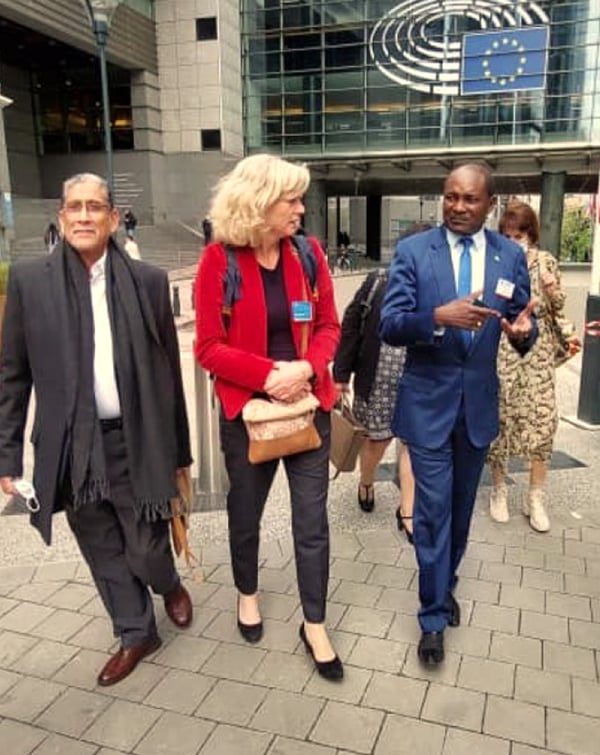 Namibian Minister Shifeta in Brussels