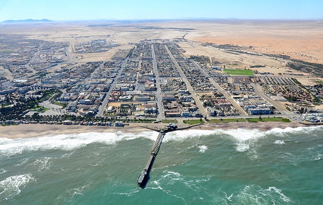 Swakopmund Jetty Ariel Namibia