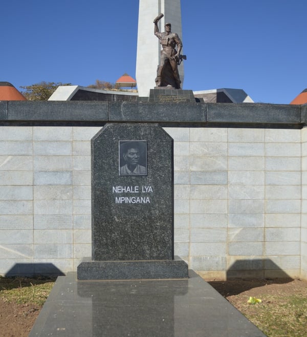 Symbolic grave of Nehale lyaMpingana at the Heroesâ€™s Acre in Windhoek.