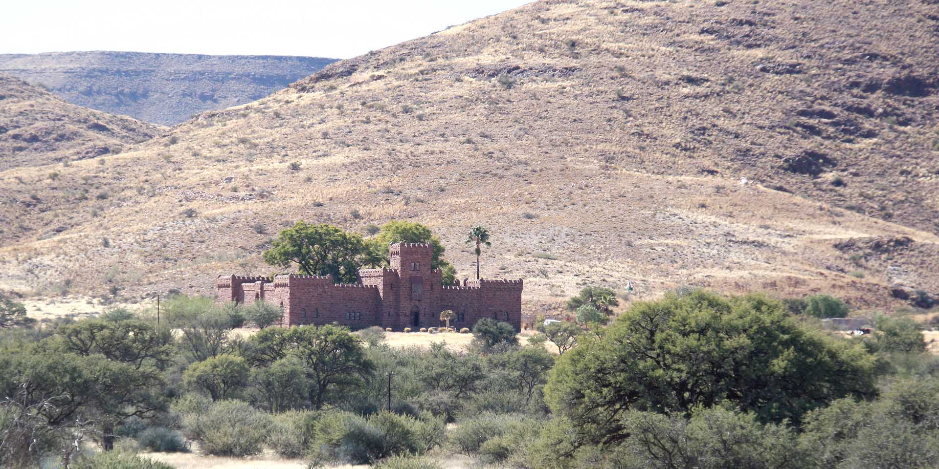 Duwisib Castle 80 km southwest of Maltahöhe in southwest Namibia neo-Romanesque castle has been closed since 2022 Photo June 2009 Sven-Eric Stender