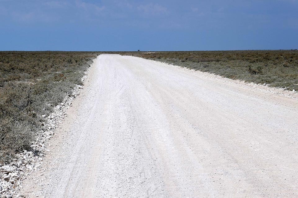 gravel roads in Etosha National Park
