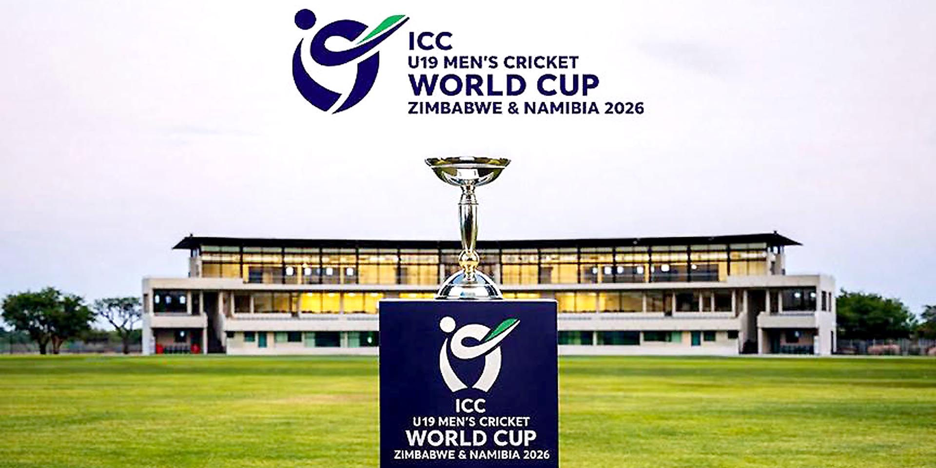 Poster from Cricket Namibia governing body ICC Cricket Under-19 World Cup hosted Namibia Zimbabwe Graphic Post Cricket Namibia's Facebook page