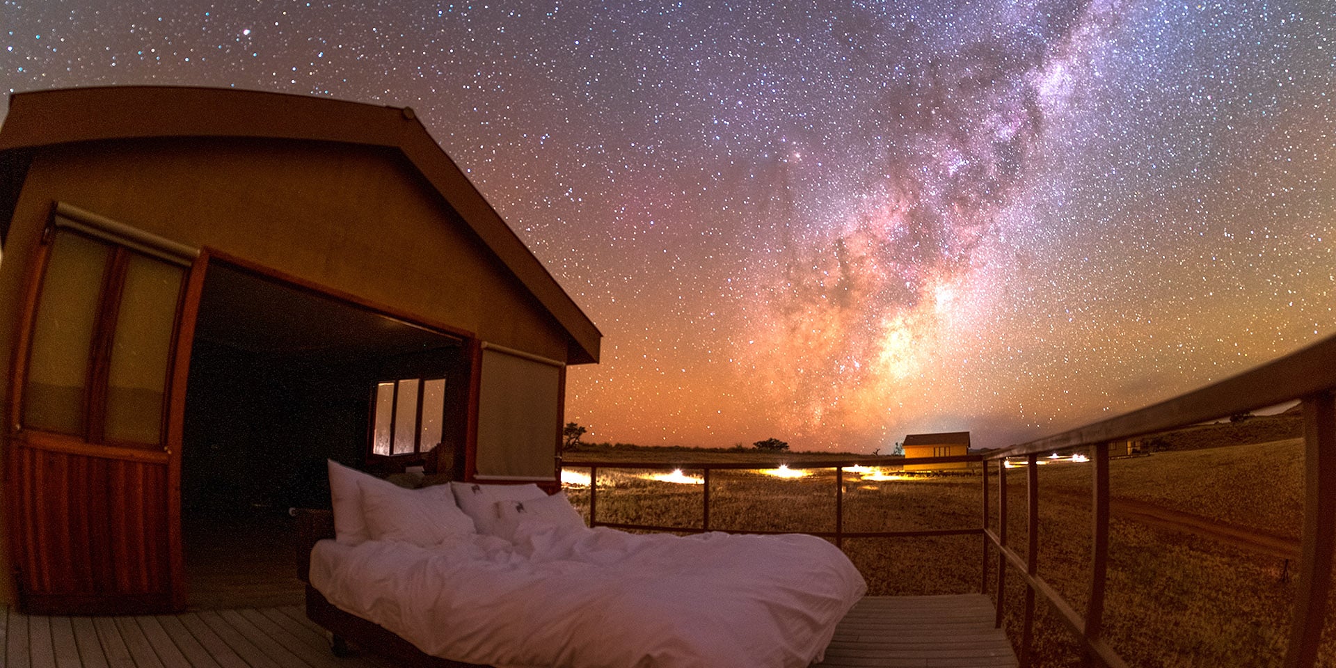 Namibia's night sky with Milky Way above Gondwana Collection's Namib Dune Star Camp Photo Benjamin Barakat