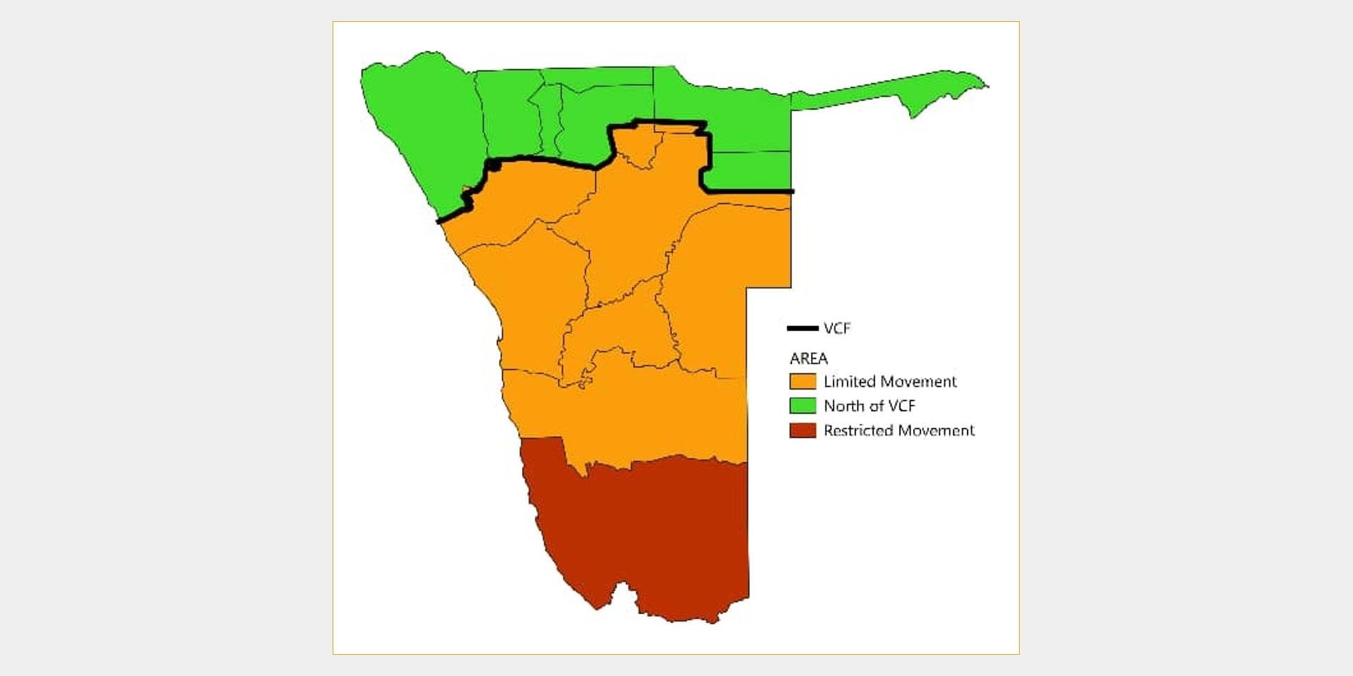 Transport ban for meat products due to foot and mouth disease FMD has been lifted in north of Namibia and relaxed in the centre It only remains in ǁKharas region where farm with FMD cases is located Graphic Post on Namibia Agricultural Union NAU Facebook page