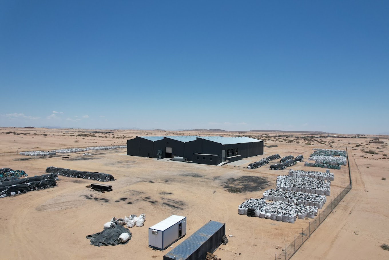 Charcoal factory in Namibia